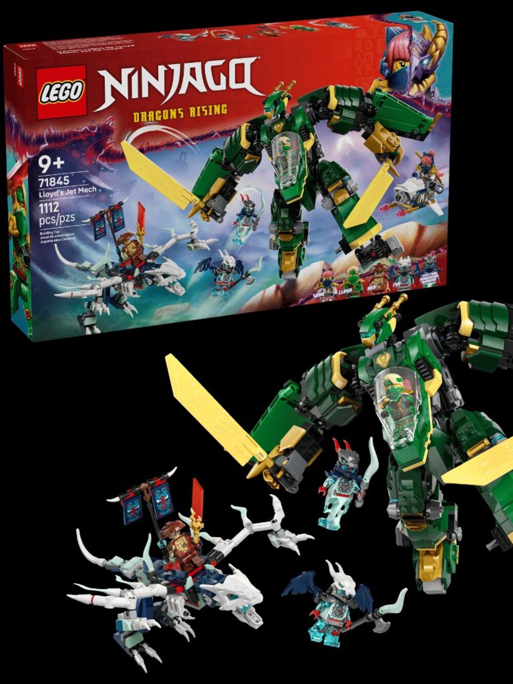 New & Sealed Lego NINJAGO Lloyd's Jet Mech Collectible Set 71845